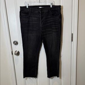 Old Navy Dark Gray Flare Ankle Jeans